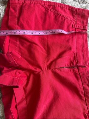 Bright red High-Waist Shorts